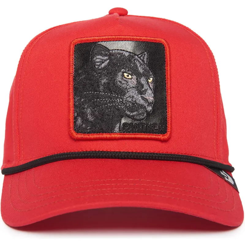 petten-gebogen-rood-snapback-panther-100-the-farm-all-over-canvas-the-farm-van-goorin-bros
