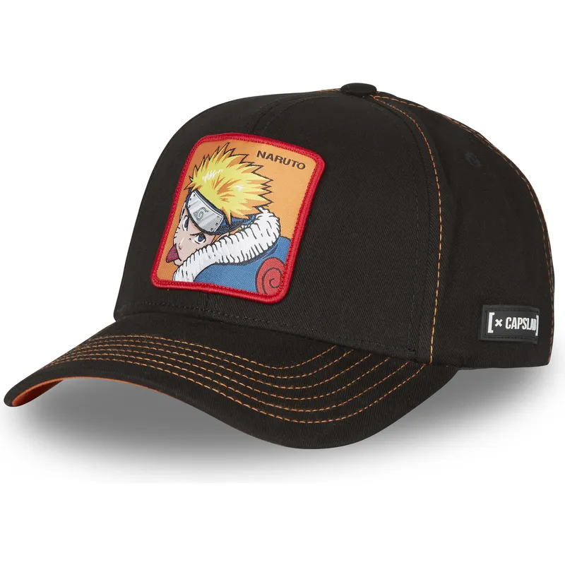 petten-gebogen-zwart-snapback-fox1-naruto-uzumaki-naruto-van-capslab