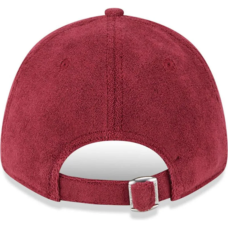 petten-gebogen-rood-verstelbaar-9forty-towelling-van-new-york-yankees-mlb-van-new-era