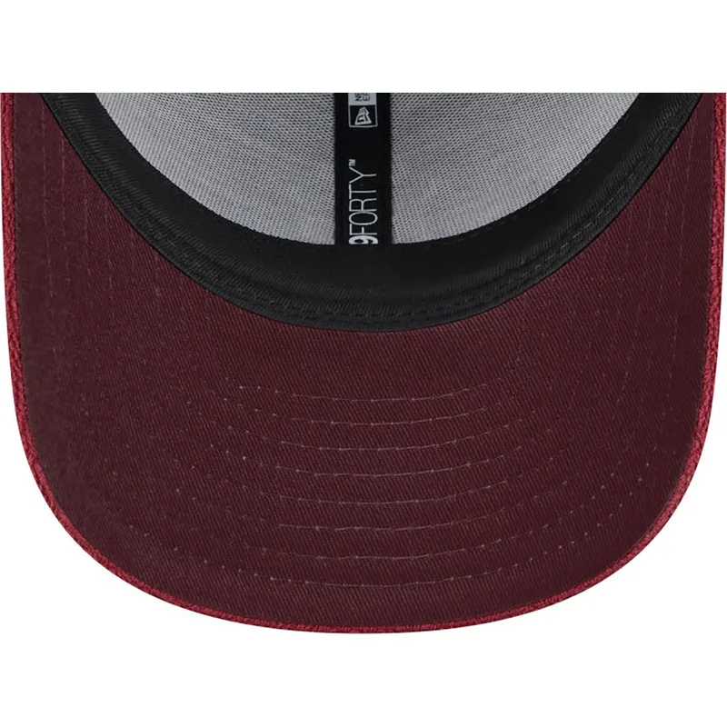 petten-gebogen-rood-verstelbaar-9forty-towelling-van-new-york-yankees-mlb-van-new-era