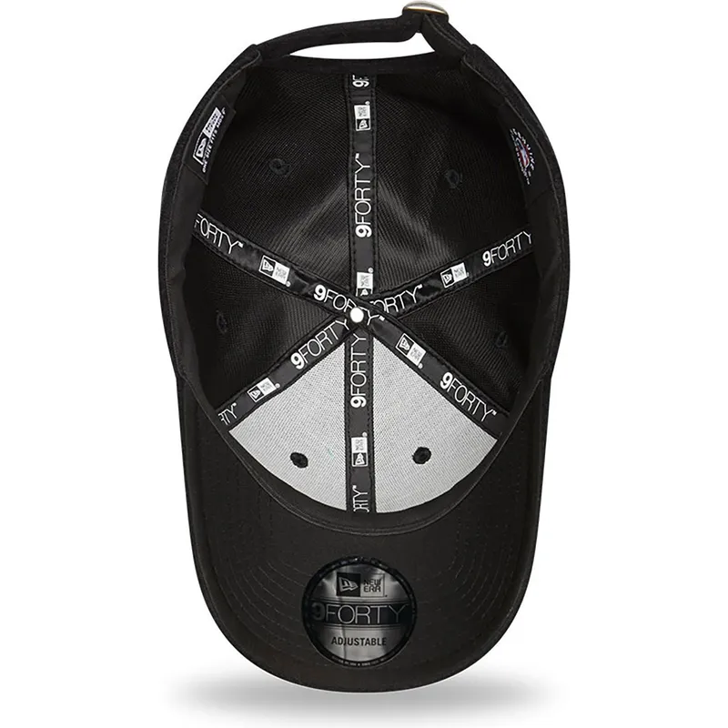 petten-gebogen-zwart-verstelbaar-9forty-towelling-van-los-angeles-dodgers-mlb-van-new-era
