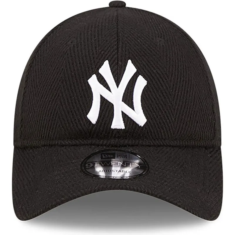 petten-gebogen-zwart-verstelbaar-9twenty-herringbone-van-new-york-yankees-mlb-van-new-era petten-gebogen-zwart-verstelbaar-9twenty-herringbone-van-new-york-yankees-mlb-van-new-era