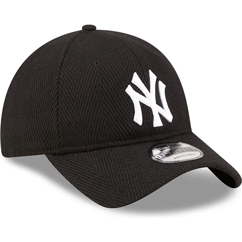 petten-gebogen-zwart-verstelbaar-9twenty-herringbone-van-new-york-yankees-mlb-van-new-era petten-gebogen-zwart-verstelbaar-9twenty-herringbone-van-new-york-yankees-mlb-van-new-era