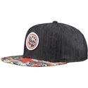 petten-plat-zwart-snapback-koi-linen-van-djinns