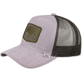 Petten gebogen bruin snapback Hippy Canvas HFT van Djinns
