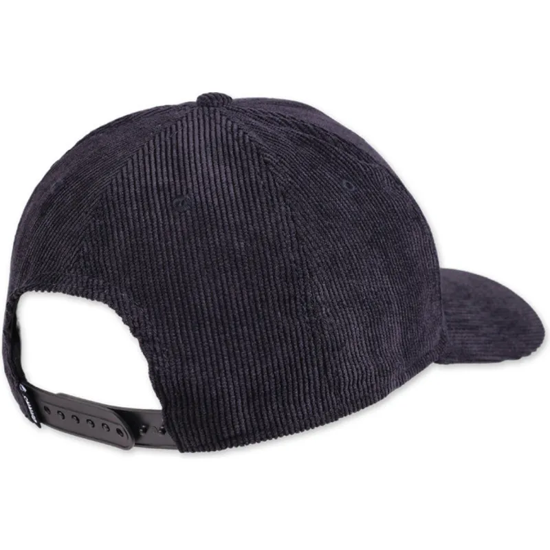 petten-gebogen-zwart-snapback-cord-mountains-truefit-van-djinns