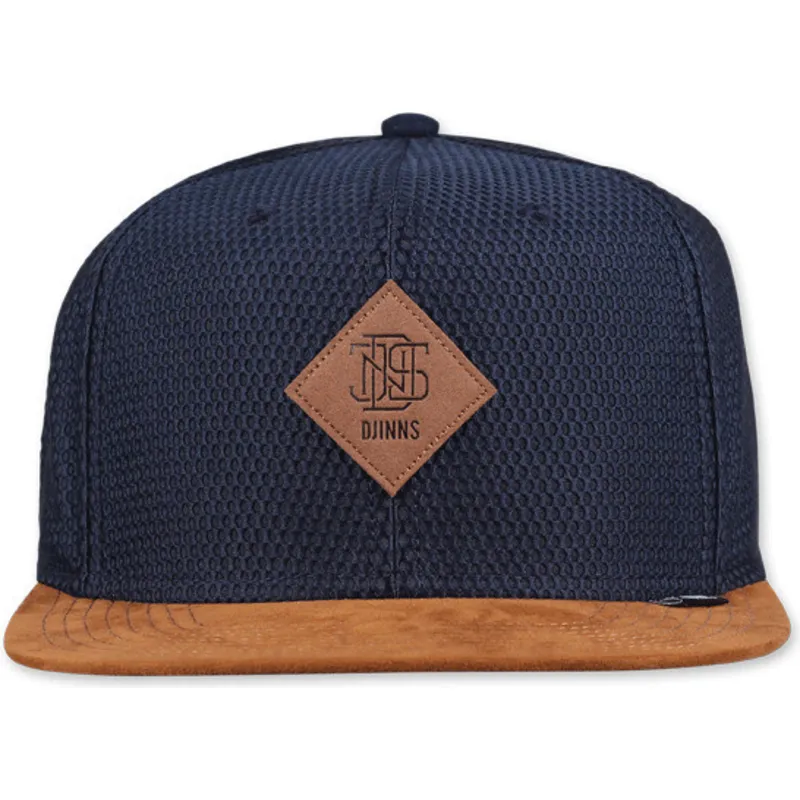 petten-plat-marineblauw-snapback-honey-knit-van-djinns petten-plat-marineblauw-snapback-honey-knit-van-djinns