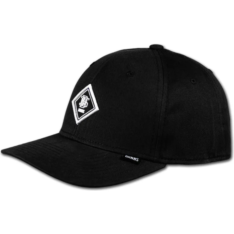 petten-gebogen-zwart-verstelbaar-brushed-twill-truefit-20-van-djinns