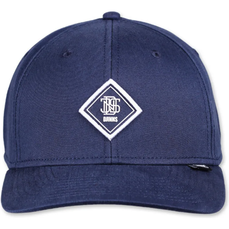 petten-gebogen-marineblauw-verstelbaar-brushed-twill-truefit-20-van-djinns