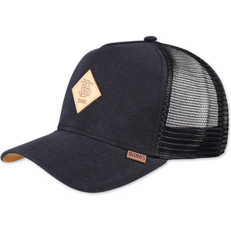 petten-gebogen-zwart-snapback-hft-jersey-patch-van-djinns