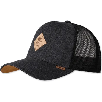 Petten gebogen grijs snapback HFT Jersey Patch van Djinns