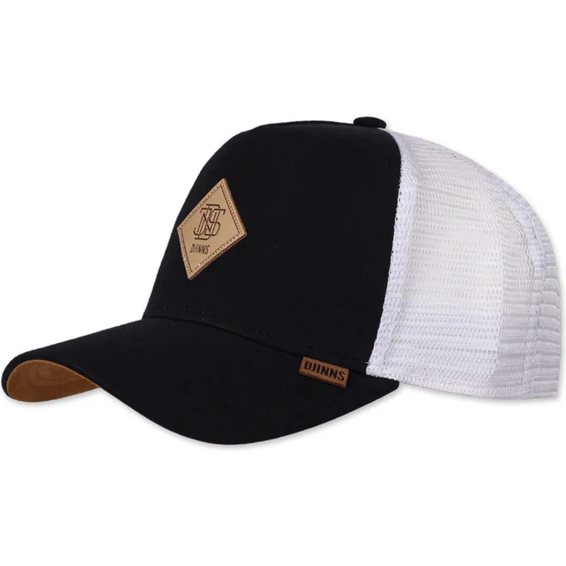 petten-gebogen-zwart-snapback-hft-jersey-patch-van-djinns
