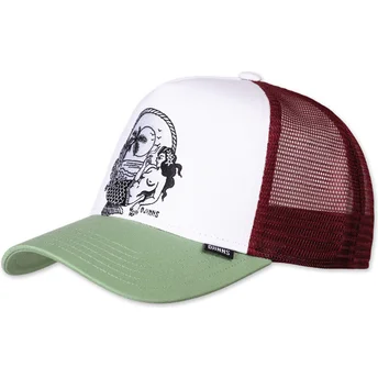Petten gebogen meerkleurig snapback Lazy Mermaid HFT van Djinns