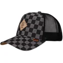 petten-gebogen-zwart-snapback-hft-denim-check-van-djinns