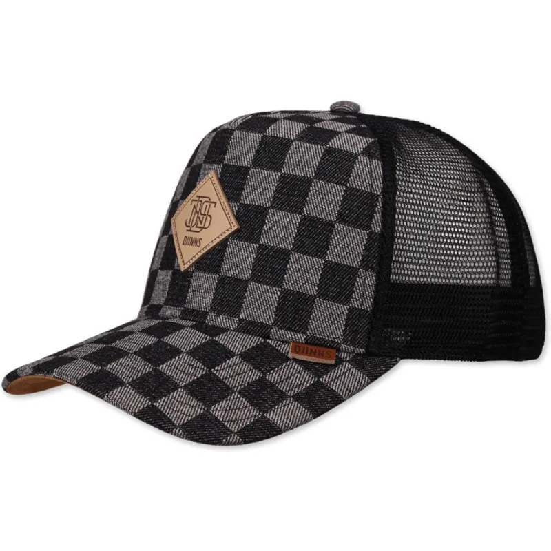 petten-gebogen-zwart-snapback-hft-denim-check-van-djinns petten-gebogen-zwart-snapback-hft-denim-check-van-djinns