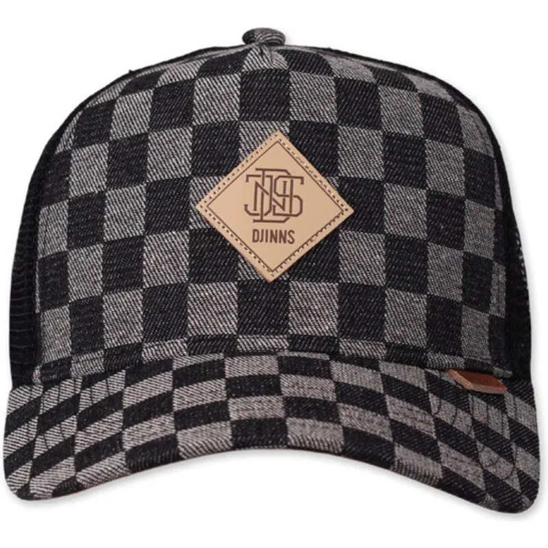 petten-gebogen-zwart-snapback-hft-denim-check-van-djinns petten-gebogen-zwart-snapback-hft-denim-check-van-djinns