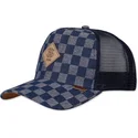 petten-gebogen-blauw-snapback-hft-denim-check-van-djinns