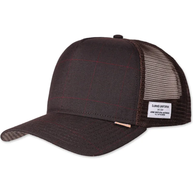 petten-gebogen-bruin-snapback-hft-glencheck-van-djinns petten-gebogen-bruin-snapback-hft-glencheck-van-djinns