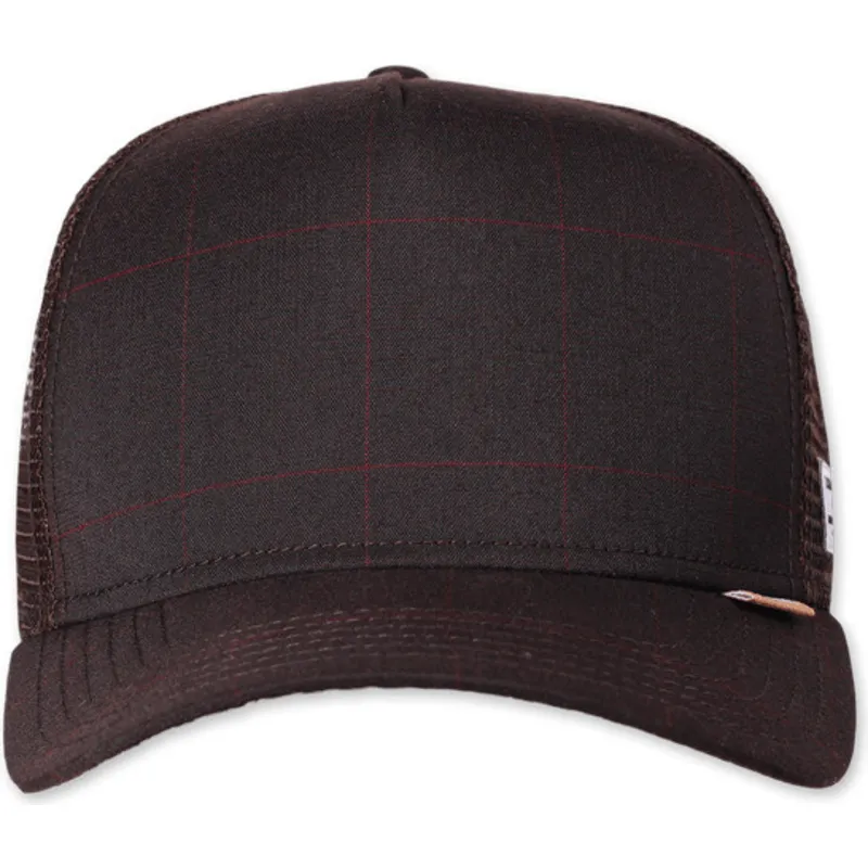 petten-gebogen-bruin-snapback-hft-glencheck-van-djinns petten-gebogen-bruin-snapback-hft-glencheck-van-djinns