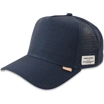 Petten gebogen marineblauw snapback HFT Glencheck van Djinns