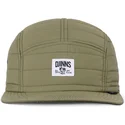 petten-plat-groen-verstelbaar-puffy-nylon-van-djinns