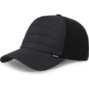 petten-gebogen-zwart-snapback-hft-puffy-nylon-van-djinns