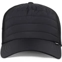 petten-gebogen-zwart-snapback-hft-puffy-nylon-van-djinns