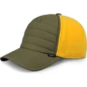 petten-gebogen-groen-snapback-hft-puffy-nylon-van-djinns