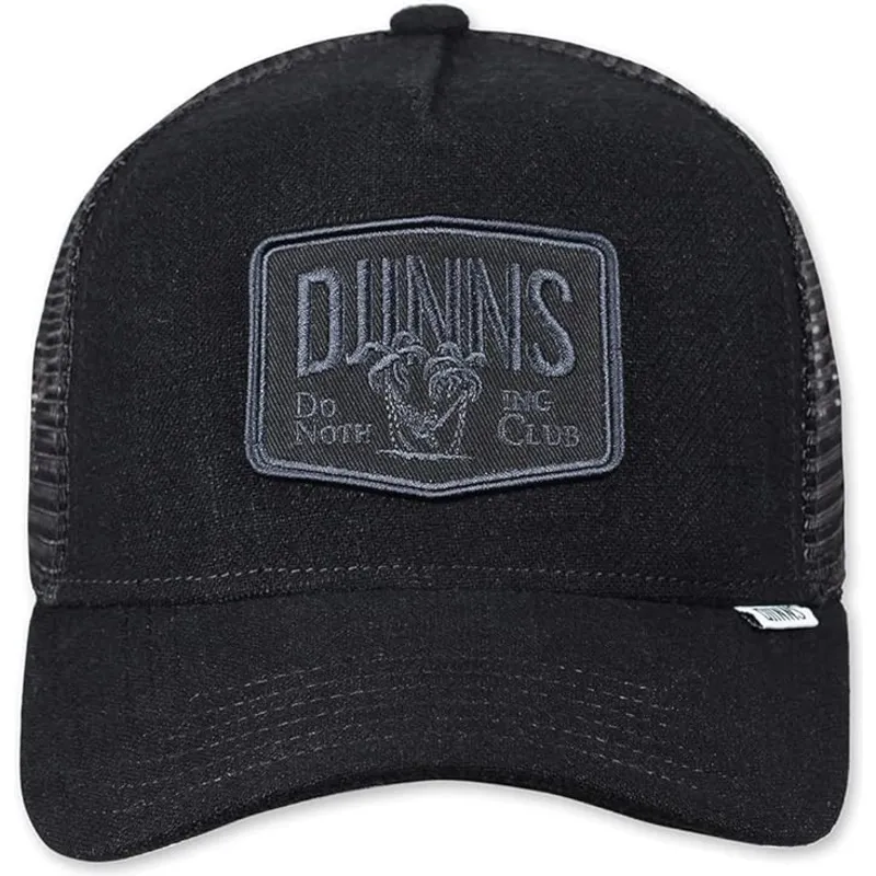 petten-gebogen-zwart-snapback-hippy-canvas-hft-van-djinns