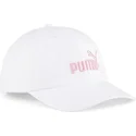 petten-gebogen-wit-verstelbaar-rosa-essentials-no1-van-puma