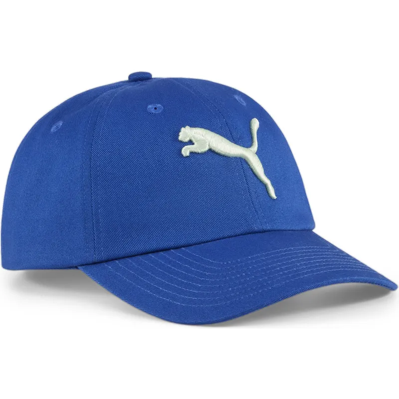 petten-gebogen-blauw-verstelbaar-voor-kinderen-essentials-cat-van-puma