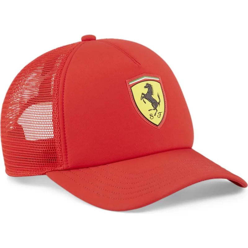 petten-gebogen-rood-snapback-race-van-ferrari-formula-1-van-puma petten-gebogen-rood-snapback-race-van-ferrari-formula-1-van-puma