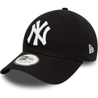 Petten gebogen zwart verstelbaar 9TWENTY League Essential van New York Yankees MLB van New Era