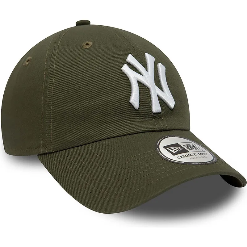 petten-gebogen-groen-verstelbaar-9twenty-league-essential-van-new-york-yankees-mlb-van-new-era