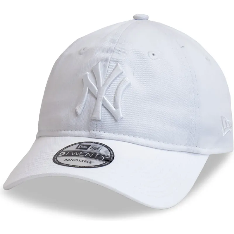 petten-gebogen-wit-verstelbaar-9twenty-league-essential-van-new-york-yankees-mlb-van-new-era petten-gebogen-wit-verstelbaar-9twenty-league-essential-van-new-york-yankees-mlb-van-new-era