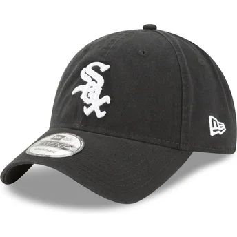 Petten gebogen zwart verstelbaar 9TWENTY Core Classic van Chicago White Sox MLB van New Era