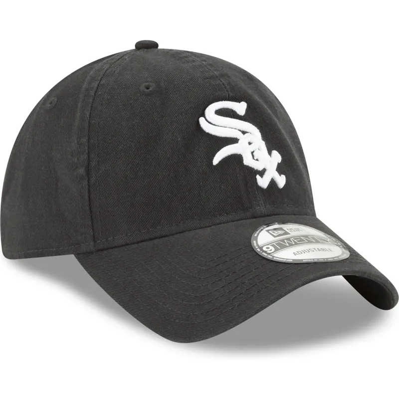 petten-gebogen-zwart-verstelbaar-9twenty-core-classic-van-chicago-white-sox-mlb-van-new-era
