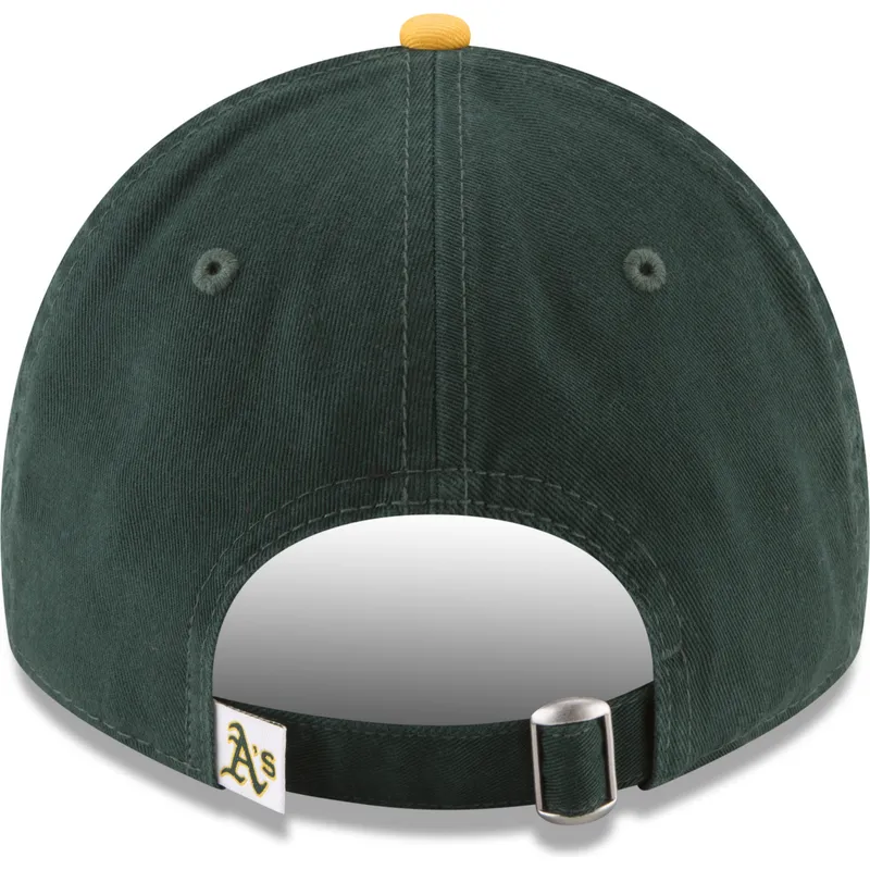 petten-gebogen-groen-verstelbaar-9twenty-core-classic-van-oakland-athletics-mlb-van-new-era