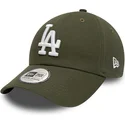 petten-gebogen-groen-verstelbaar-9twenty-league-essential-van-los-angeles-dodgers-mlb-van-new-era