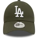 petten-gebogen-groen-verstelbaar-9twenty-league-essential-van-los-angeles-dodgers-mlb-van-new-era
