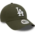 petten-gebogen-groen-verstelbaar-9twenty-league-essential-van-los-angeles-dodgers-mlb-van-new-era