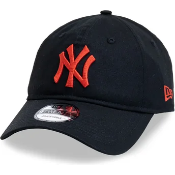 Petten gebogen zwart verstelbaar 9TWENTY League Essential van New York Yankees MLB van New Era
