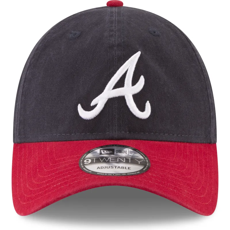 petten-gebogen-marineblauw-verstelbaar-9twenty-core-classic-van-atlanta-braves-mlb-van-new-era
