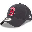 petten-gebogen-marineblauw-verstelbaar-9twenty-core-classic-van-boston-red-sox-mlb-van-new-era