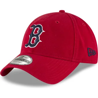 Petten gebogen rood verstelbaar 9TWENTY Core Classic van Boston Red Sox MLB van New Era