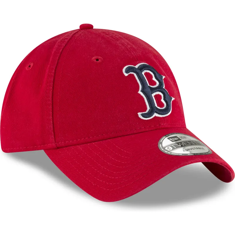 petten-gebogen-rood-verstelbaar-9twenty-core-classic-van-boston-red-sox-mlb-van-new-era