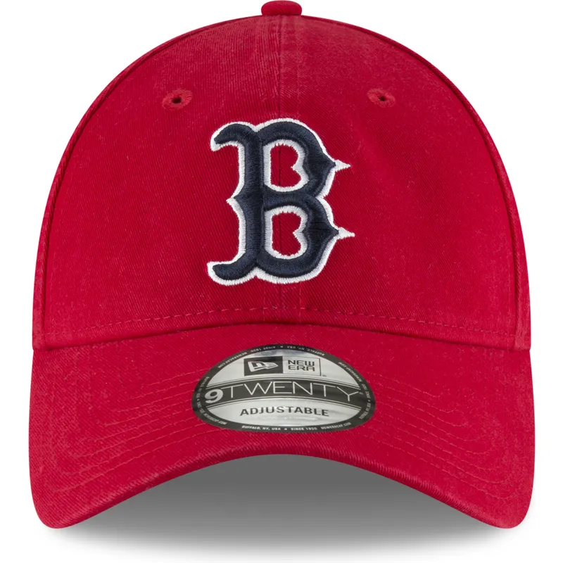 petten-gebogen-rood-verstelbaar-9twenty-core-classic-van-boston-red-sox-mlb-van-new-era