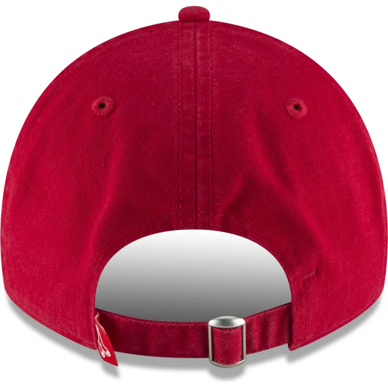 petten-gebogen-rood-verstelbaar-9twenty-core-classic-van-boston-red-sox-mlb-van-new-era