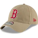 petten-gebogen-bruin-verstelbaar-9twenty-core-classic-van-boston-red-sox-mlb-van-new-era