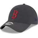 petten-gebogen-grijs-verstelbaar-9twenty-core-classic-van-boston-red-sox-mlb-van-new-era